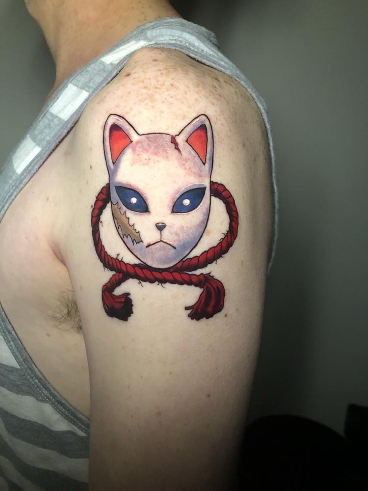 Anime, Animal, Color tattoo by Marlo Salvatierra